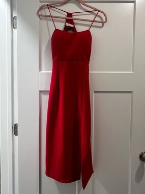 Hello Molly Red Midi Dress